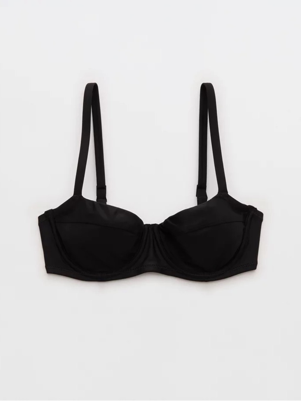 ☀️ Summer Sale!Aerie Black Unlined Underwire Bikini Top - Picture 7 of 8